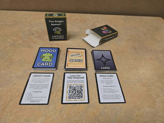 Tiny Dragon Realms™ – Physical Card Deck (Professionally Printed & Laminated)
