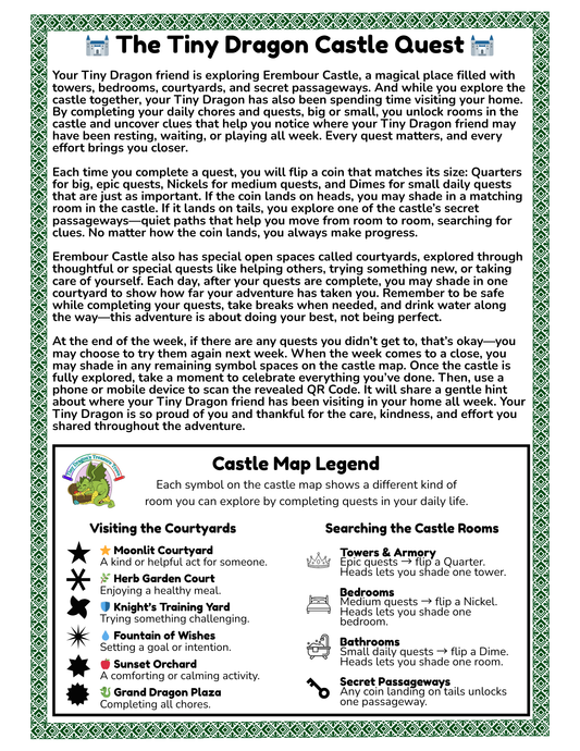 Weekly Chore Chart - Hide & Seek Castle Game