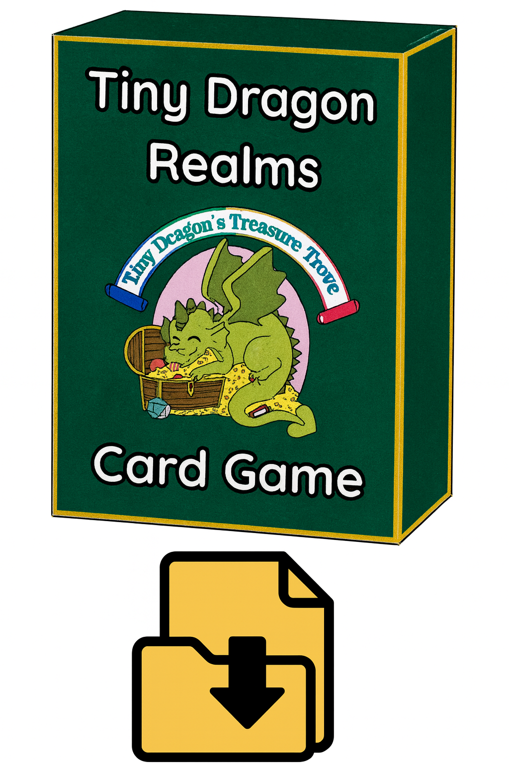 Tiny Dragon Realms™ – Digital Printable Card Deck (PDF Download + Optional PNGs)