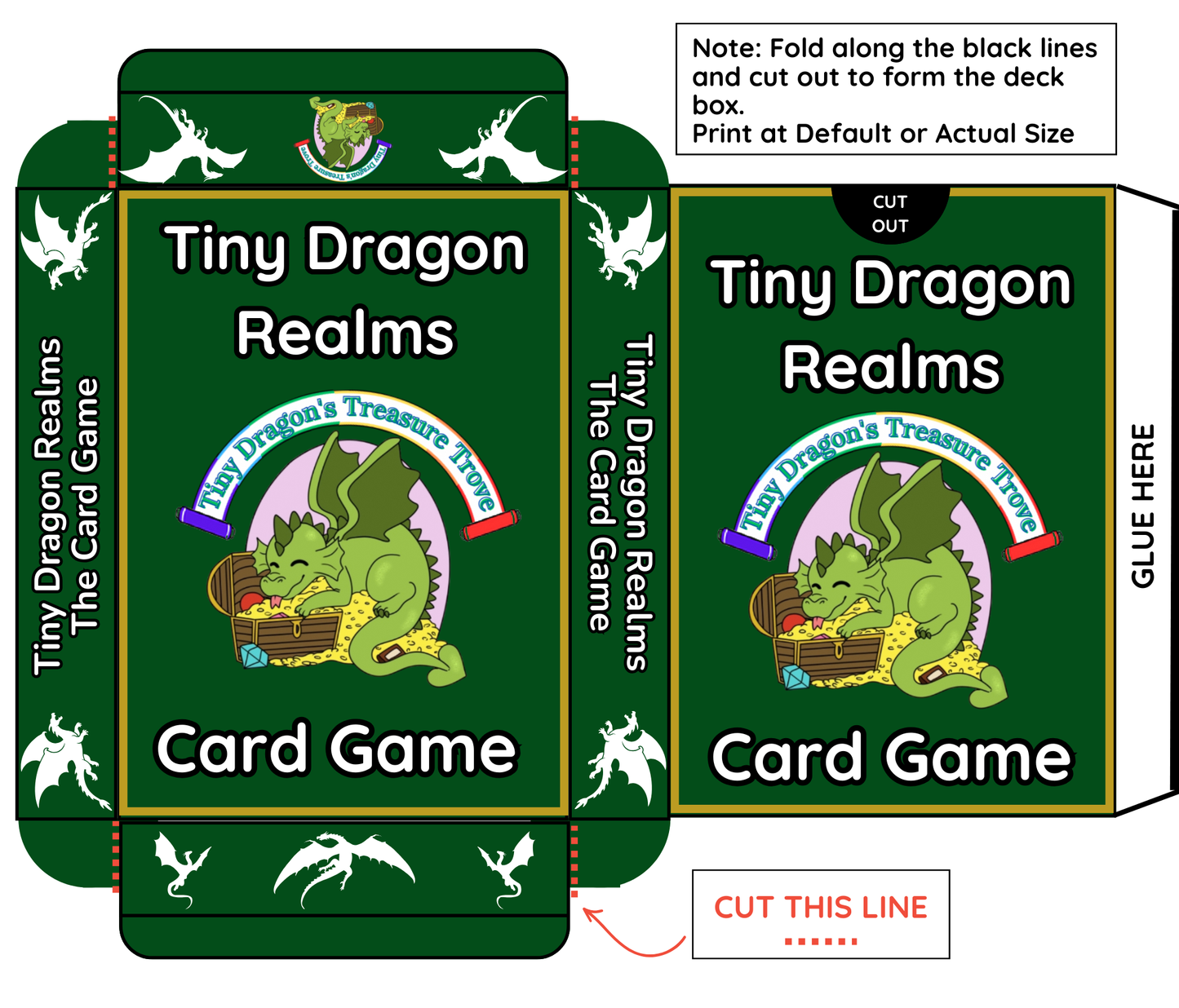 Tiny Dragon Realms™ – Digital Printable Card Deck (PDF Download + Optional PNGs)